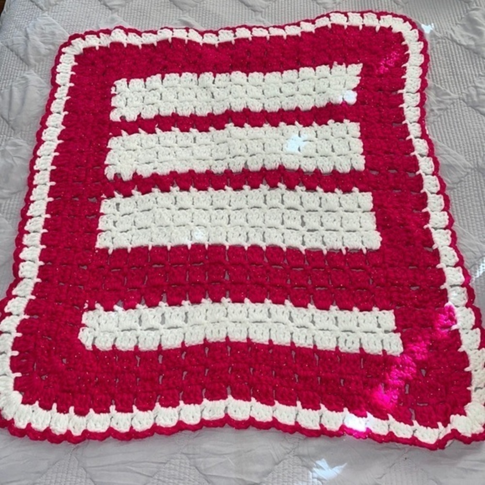 24”x26 1/2” granny square lap blanket